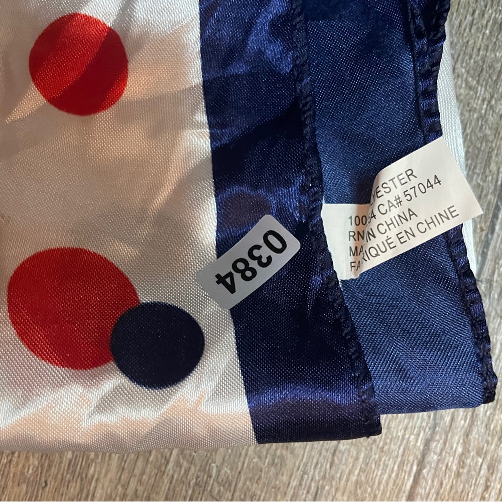 Polka Dot Silk Scarf - Picture 5 of 5